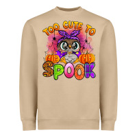 Mushroom too cute to spook with owl Heavyweight Sweatshirt - Artiststas