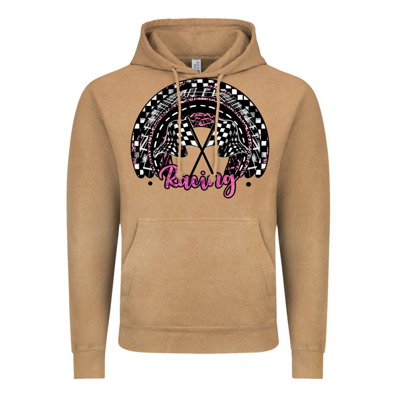 Racing Checkered Rainbow Vintage Hoodie by JahusDesignShop | Teevron