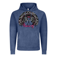 Vintage Denim racing checkered rainbow Vintage Hoodie - JahusDesignShop