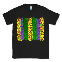 Black mardi gras leopard brushstrokes Classic Tee - AdoDesignShop
