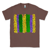 Chestnut mardi gras leopard brushstrokes Classic Tee - AdoDesignShop