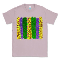 Lilac mardi gras leopard brushstrokes Classic Tee - AdoDesignShop