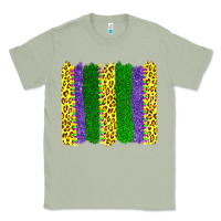 Matcha mardi gras leopard brushstrokes Classic Tee - AdoDesignShop