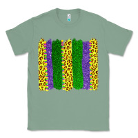 Sage mardi gras leopard brushstrokes Classic Tee - AdoDesignShop