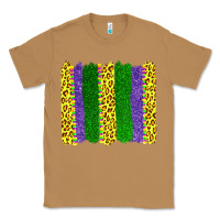 Toasted Coconut mardi gras leopard brushstrokes Classic Tee - AdoDesignShop
