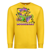 Lemon louisiana mardi gras state map Premium Sweatshirt - LillyAllenDesigns