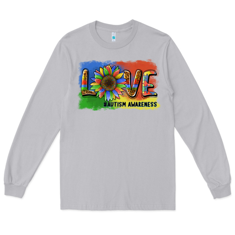 Sunflower Love Autism Awareness Long Sleeve Tee by BarkalooDesign | Teevron