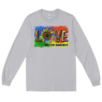 Moon Dust sunflower love autism awareness Long Sleeve Tee - BarkalooDesign