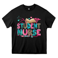 Black student nurse Heavy Core Tee - Zillion Design Studio