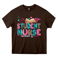 Chocolate Brown student nurse Heavy Core Tee - Zillion Design Studio