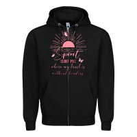 Black spririt religious quote Zipper Hoodie - MaliasSmallBusiness