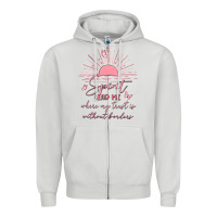 Dove Grey spririt religious quote Zipper Hoodie - MaliasSmallBusiness