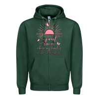 Spririt Religious Quote Zipper Hoodie | Teevron