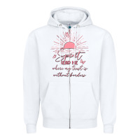 White spririt religious quote Zipper Hoodie - MaliasSmallBusiness