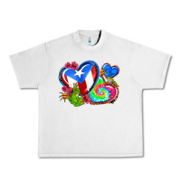 Lunar Rock western leopard puerto rico hearts Urban Heavy Tee - AdoDesignShop