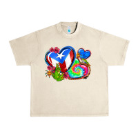Sandshell western leopard puerto rico hearts Urban Heavy Tee - AdoDesignShop