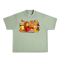 Oil Green softball coffee cups Urban Heavy Tee - AdoDesignShop