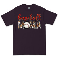 Plum baseball mama with leopard Premium Tee - texasbilliewilder