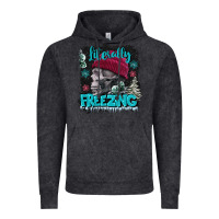 Vintage Black literally freezing skull Vintage Hoodie - FaDigitalArtStudio