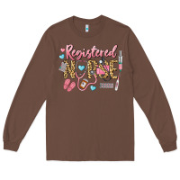 Chestnut Registered Nurse Long Sleeve Tee - LillyAllenDesigns