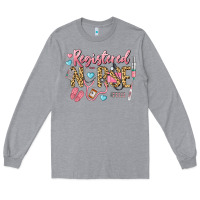 Heather Grey Registered Nurse Long Sleeve Tee - LillyAllenDesigns