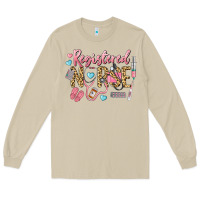Mushroom Registered Nurse Long Sleeve Tee - LillyAllenDesigns