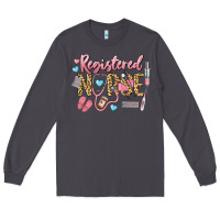 Smoke Registered Nurse Long Sleeve Tee - LillyAllenDesigns