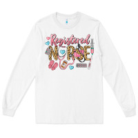 White Registered Nurse Long Sleeve Tee - LillyAllenDesigns