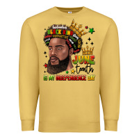 Antique Gold juneteenth is my independence day Premium Sweatshirt - LillyAllenDesigns