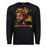 Black juneteenth is my independence day Premium Sweatshirt - LillyAllenDesigns