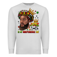 Dove Grey juneteenth is my independence day Premium Sweatshirt - LillyAllenDesigns
