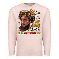 Pale Pink juneteenth is my independence day Premium Sweatshirt - LillyAllenDesigns
