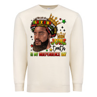 Sandshell juneteenth is my independence day Premium Sweatshirt - LillyAllenDesigns