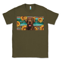 Army Green western chocolate labrador license plate Classic Tee - Artiststas
