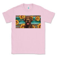 Bubblegum Pink western chocolate labrador license plate Classic Tee - Artiststas