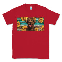 Red western chocolate labrador license plate Classic Tee - Artiststas