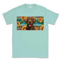 Seafoam western chocolate labrador license plate Classic Tee - Artiststas