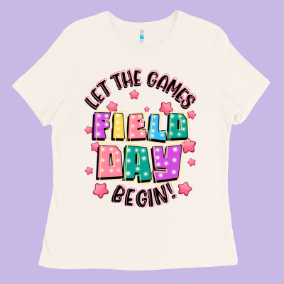 Field Day Let The Games Begin Ladies Tee Designed By Jahusdesignshop