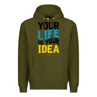 Army Green YOUR LIFE YOUR IDEA V2 Premium Hoodie - Bettercallsaul
