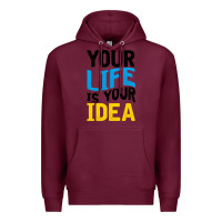 Burgundy YOUR LIFE YOUR IDEA V2 Premium Hoodie - Bettercallsaul