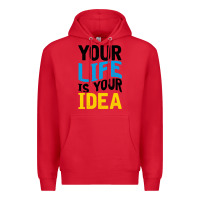 Red YOUR LIFE YOUR IDEA V2 Premium Hoodie - Bettercallsaul