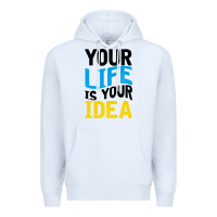 White YOUR LIFE YOUR IDEA V2 Premium Hoodie - Bettercallsaul