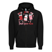 Black you give me tachycardia Zipper Hoodie - MaliasSmallBusiness