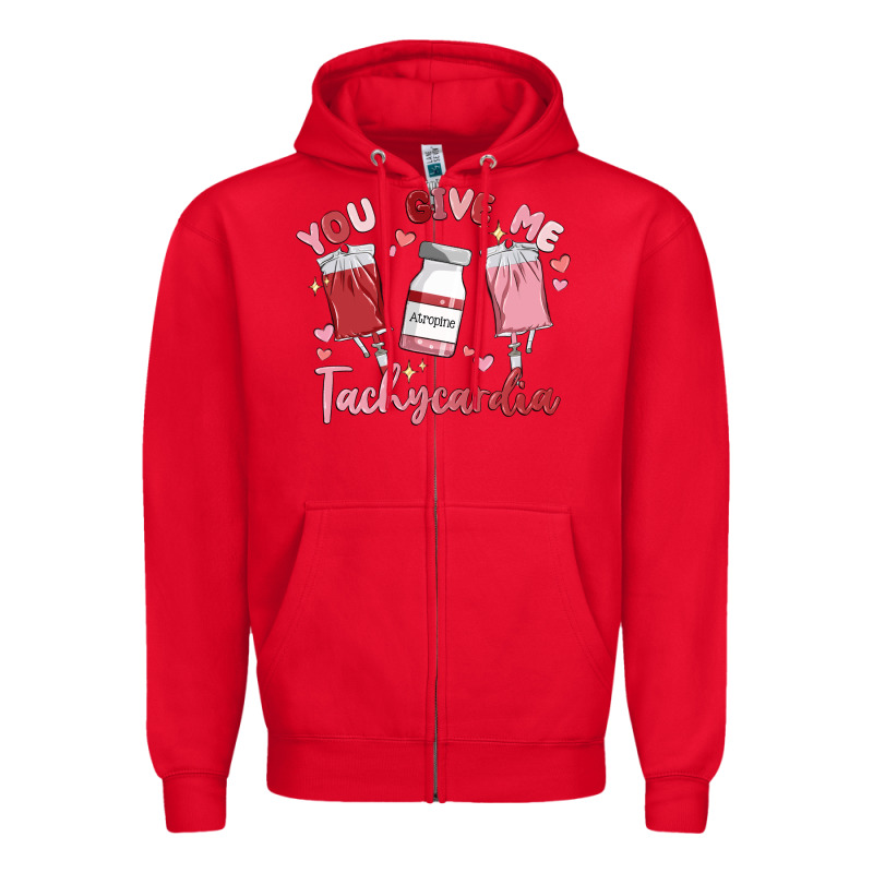 You Give Me Tachycardia Zipper Hoodie by MaliasSmallBusiness | Teevron