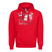 Red you give me tachycardia Zipper Hoodie - MaliasSmallBusiness