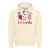 Sandshell you give me tachycardia Zipper Hoodie - MaliasSmallBusiness