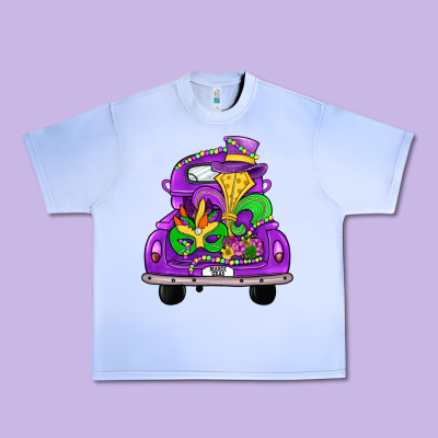 Farm Truck, Mardi Gras Urban Heavy Tee Designed By Jahusdesignshop