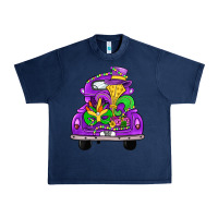 Navy farm truck, mardi gras Urban Heavy Tee - JahusDesignShop