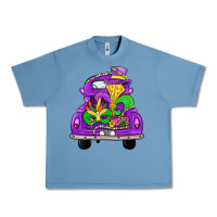 Pebble Blue farm truck, mardi gras Urban Heavy Tee - JahusDesignShop