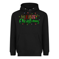 Black merry christmas Heavyweight Hoodie - BundleAndBundleShop